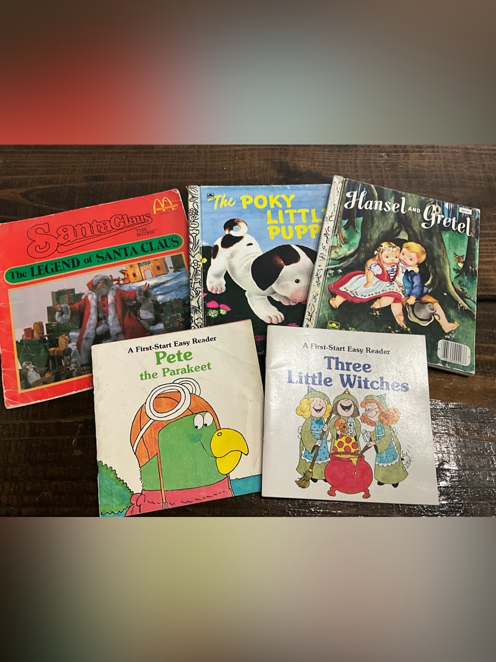 Vintage Lot of 5 Assorted Children’s Books Readers 1980s